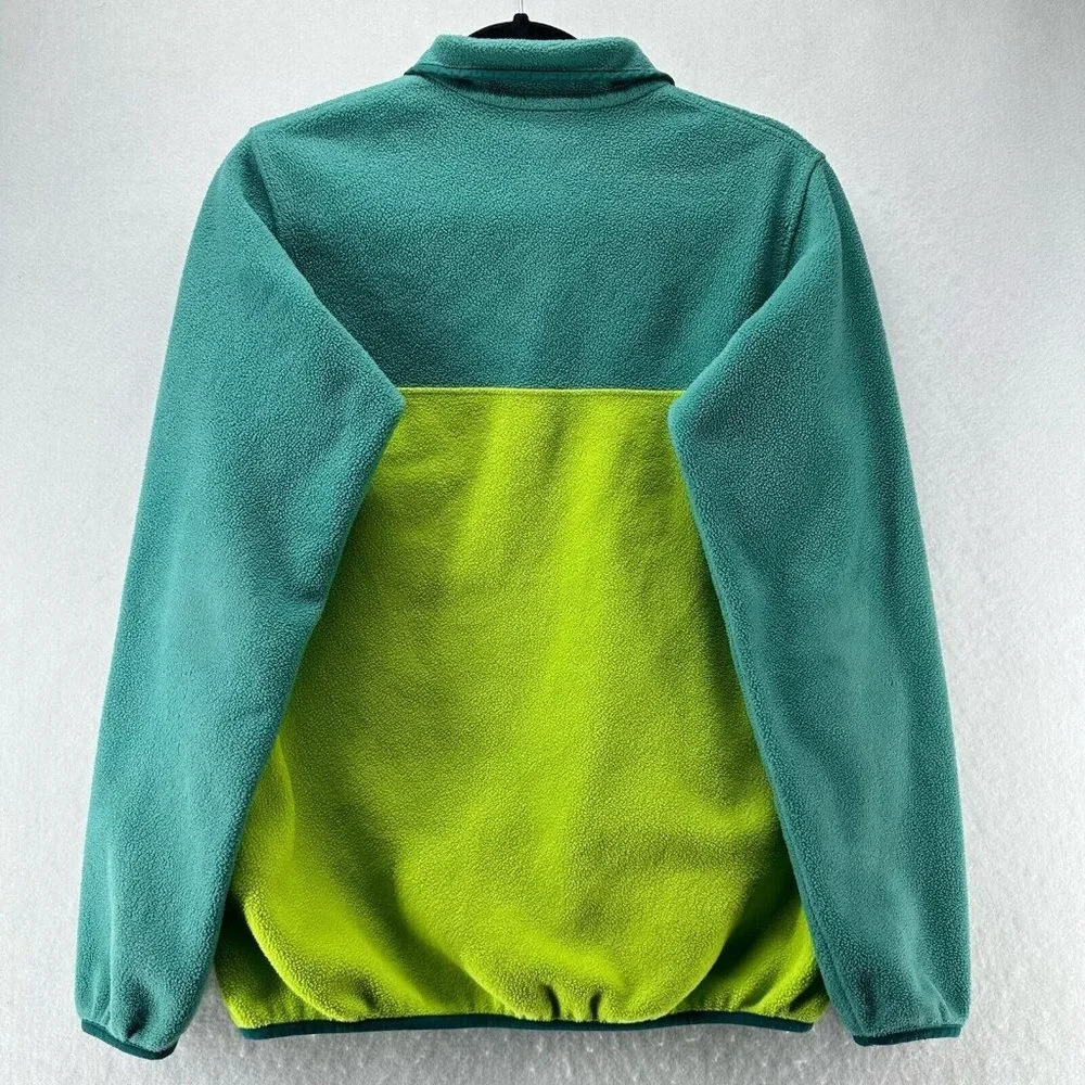 Patagonia Sweatshirt Womens S Synchilla Snap-T Fleece Pullover Lightweight Green - Picture 2 of 11